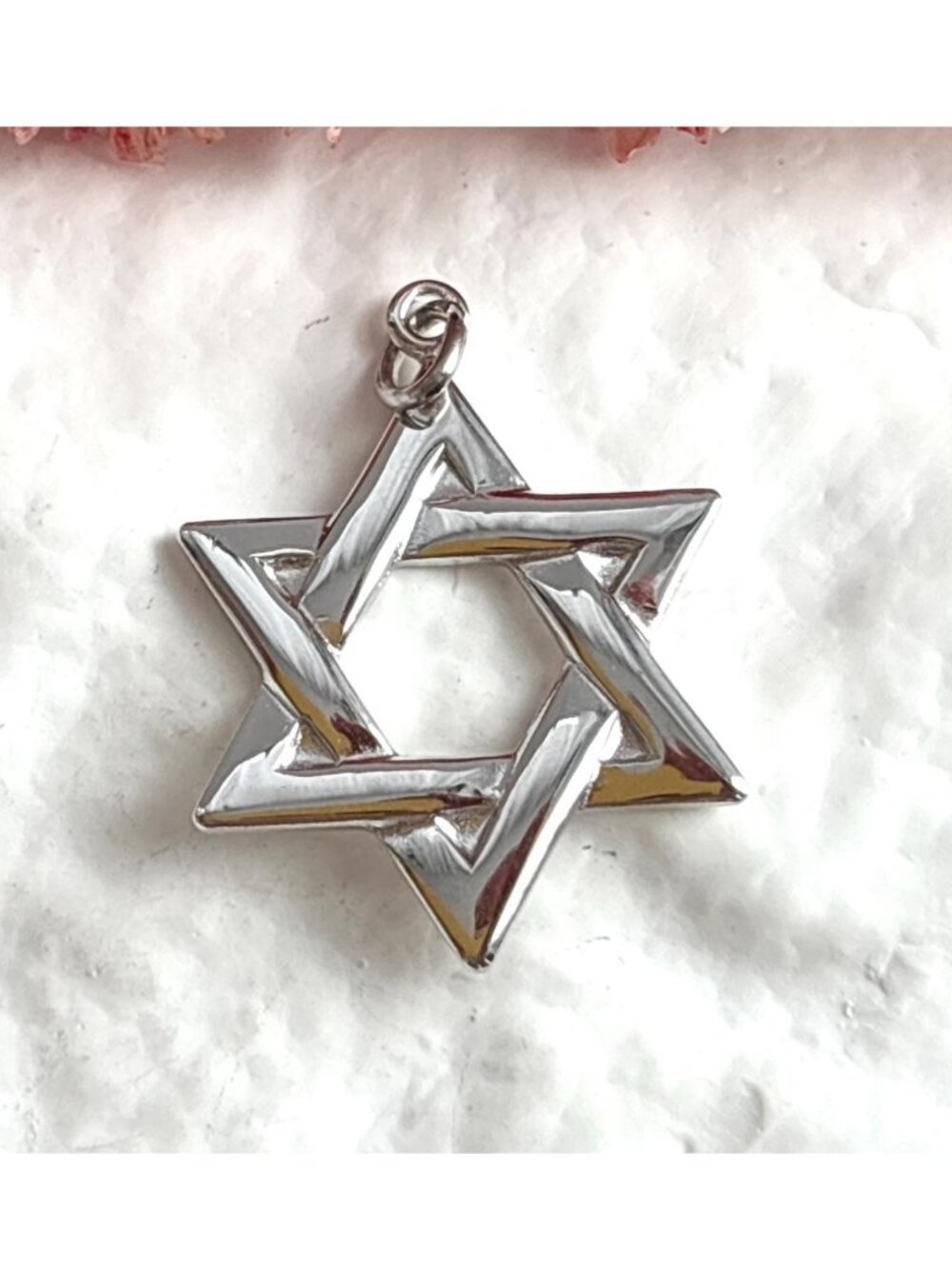 Star of David Minimalist Sterling Silver 925 Vintage Pendant | Charm